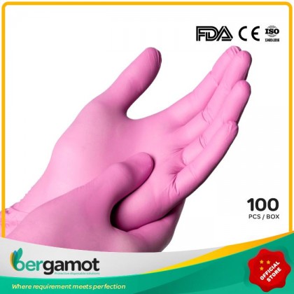 X2238PK Pink Nitrile Powder Free Examination Gloves 100pcs X2238PK Pink Nitrile Powder Free Examination Gloves 100pcs