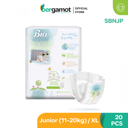 SBNJP Sleepy BIO Natural Baby Tape Diaper - New Born | Mini | Midi | Maxi | Junior | XL+