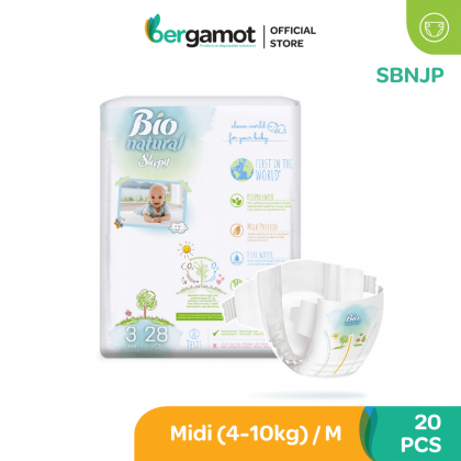 SBNJP Sleepy BIO Natural Baby Tape Diaper - New Born | Mini | Midi | Maxi | Junior | XL+