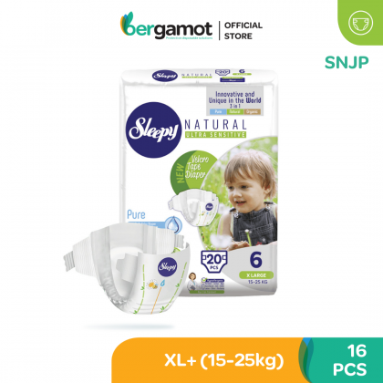 SNJP Sleepy Natural Baby Tape Diaper - New Born/Mini/Midi/Maxi/Junior/XL+