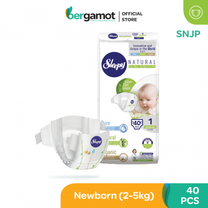 SNJP Sleepy Natural Baby Tape Diaper - New Born/Mini/Midi/Maxi/Junior/XL+