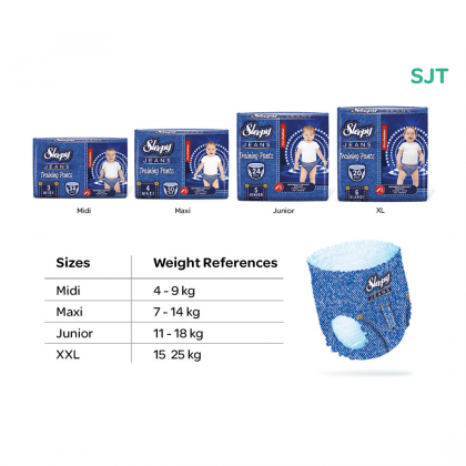 SJT Sleepy Jeans Training Pants Diaper - Midi | Maxi | Junior | XL+